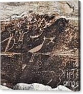Petroglyph Bird Acrylic Print