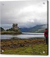 Photographers At Eilean Dunan Castel Scotland Uk Acrylic Print