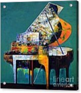 Piano No.49-b  Tune- Blue Danube Acrylic Print
