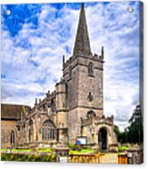 Picturesque Village Church In Lacock England Acrylic Print