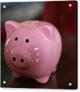 Pig Bank Acrylic Print