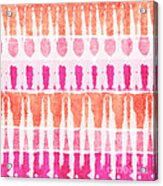 Pink And Orange Tie Dye Acrylic Print