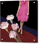 Pink Carnations, 2008 Acrylic Print