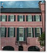 Pink Colonial Home Acrylic Print