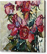 Pink Roses Acrylic Print