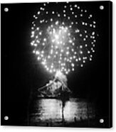 Pirates And Fireworks Acrylic Print