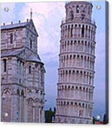 Pisa Duomo And Tower - Evening Acrylic Print