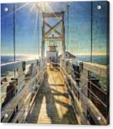 Point Bonita Lighthouse And Bridge 2 - Marin Headlands Acrylic Print