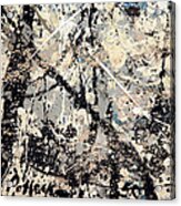 Pollock's Name On Lavendar Mist Acrylic Print