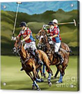 Polo Game Horses Acrylic Print