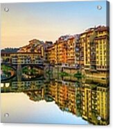 Ponte Vecchio In Early Morning Acrylic Print