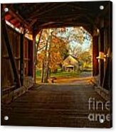 Poole Forge Covered Bridge - Lancaster County Pa Acrylic Print