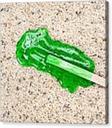 Popsicle Dropped On Carpet Acrylic Print