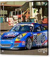 Porsche In The Pits Acrylic Print