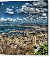 Port Of Haifa Hdr Acrylic Print