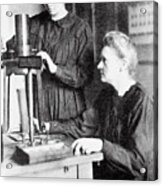 Portrait Of Marie & Irene Curie Acrylic Print