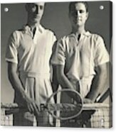 Portrait Of Tennis Players Acrylic Print