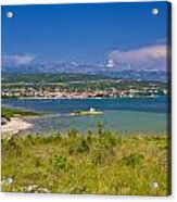 Posedarje Bay And Velebit Mountain Acrylic Print