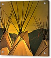 Powwow Camp At Sunrise Acrylic Print
