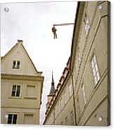Prague's Hanging Man Acrylic Print