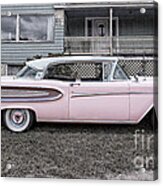 Pretty In Pink Ford Edsel Acrylic Print