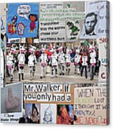 Protest Signs Acrylic Print