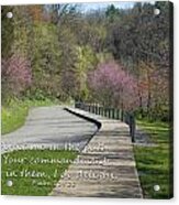 Psalm 119 Direct Me In The Path Acrylic Print