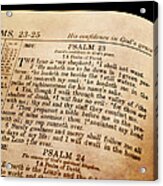 Psalm 23 - The Lord Is My Shepherd Acrylic Print