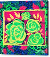 Psychedelic Roses - Spring Acrylic Print