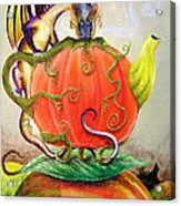 Pumpkin Tea Dragon Acrylic Print