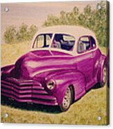 Purple Chevrolet Acrylic Print