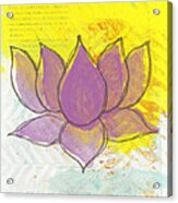 Purple Lotus Acrylic Print