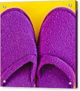 Purple Slippers Acrylic Print