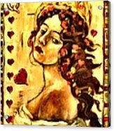 Queen Of Hearts Acrylic Print