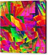 Rainbow Bliss 2 - Twisted - Painterly H Acrylic Print