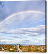 Rainbow Over The Beach Amelia Island Florida Acrylic Print