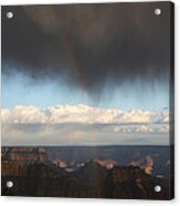 Rainbow Over The Grand Canyon Acrylic Print