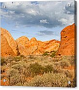 Rainbow Vista Lit By A Partial Solar Eclipse Acrylic Print