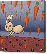 Raining Carrots Acrylic Print