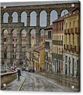 Rainy Afternoon In Segovia Acrylic Print