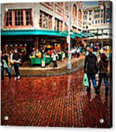 Rainy Day In Seattle Acrylic Print