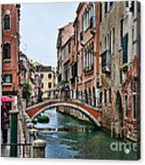 Rainy Day In Venice Acrylic Print