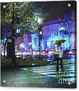 Rainy Night Blues Acrylic Print