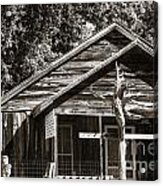 Ranch House Very Old In Antique Sepia 3011.01 Acrylic Print
