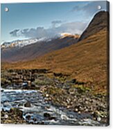 Rapids Glen Etive Autumn Acrylic Print