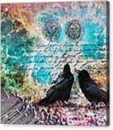 Crow Whispers In The Nowhere Acrylic Print