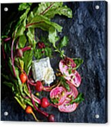Raw Beeet Salad Ingredients Acrylic Print