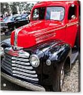 Red And Black Mercury Pick Up Acrylic Print