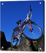 Red Bicycle Acrylic Print