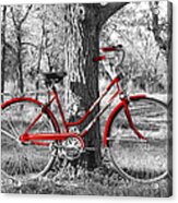 Red Bicycle Acrylic Print